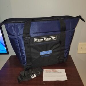 Polar Bear Cooler 12 Pack Original Nylon Soft Cooler Bag- w/ company logo